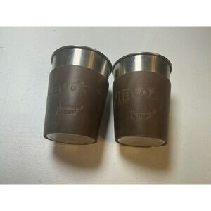 Xitavo Soybean Seed BASF Stainless Steel Tumblers with Leather Sleeves Set of 2